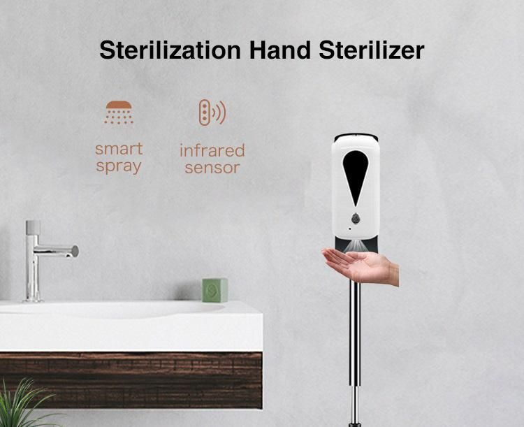 Sensor Dispenser Mobile Disinfection Station Flexible Height Hand Disinfection Bracket Automatic Soap Dispenser Touchless Stand