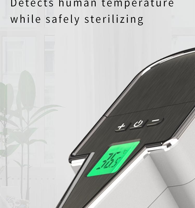 2022 New Type Thermometer Sanitizer Touchless Automatic Spray Hand Bathroom Soap Dispenser