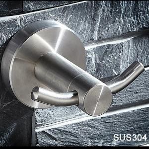 Inox Stainless Steel Double Robe Hook Bathroom Accessories