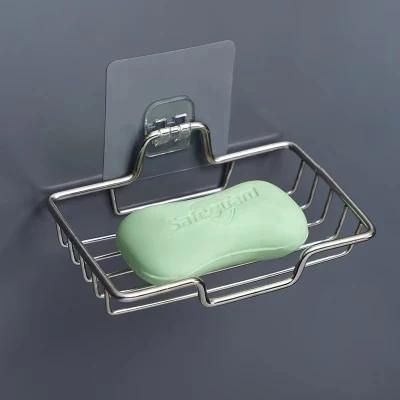 Stainless Steel Soap Holder Bath Soap Holder Leaf Shape Soap Box Drain Soap Holder
