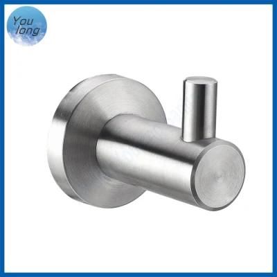 Stainless Steel 304 Round Based Towel Hook Metal Robe Hooks