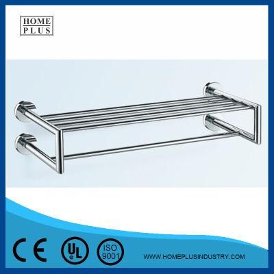 Sanitary Ware 304 Stainless Steel Hard Bathroom Double Bath Towel Shelf