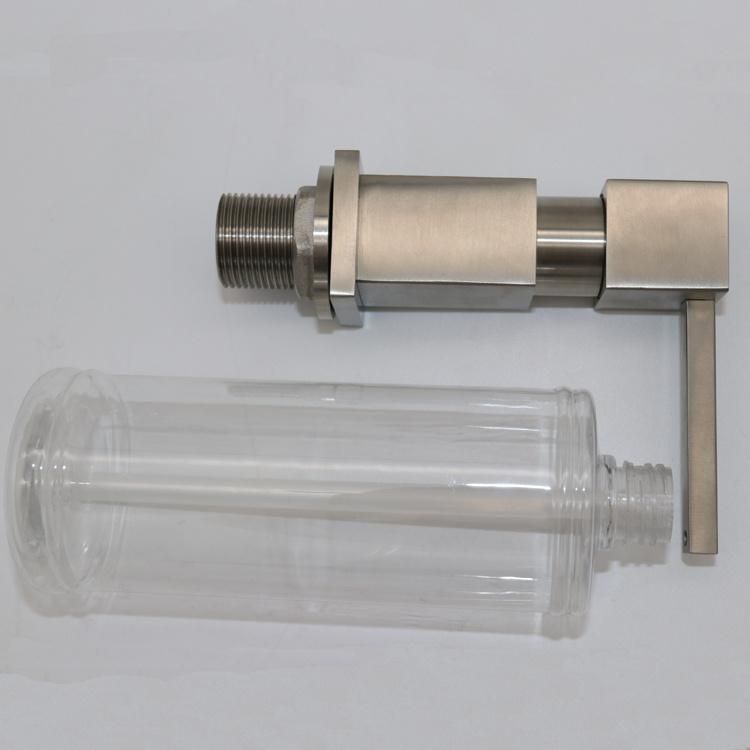 Brass Sink Hotel Kitchen Bottle Hand Sanitizer Manual Foam Soap Dispenser