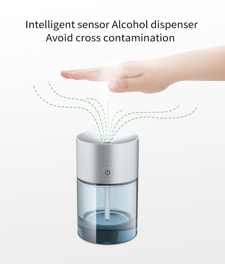 Scenta Top Sale Mini Portable Touchless Auto Alcohol Spray Dispenser Rechargeable Automatic Alcohol Hand Sanitizer Dispenser
