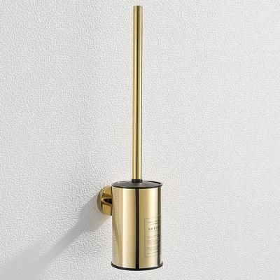 SUS304 Luxury Hotel Bathroom Easy Cleaning Toilet Brush Holder (NC9898-G2)