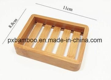 Bamboo Soap Dish and Bamboo Soap Box for Home or Hotel Toilet