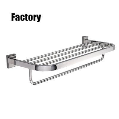 Bathroom Wall Mounted Stainless Steel Double Layer Towel Rails