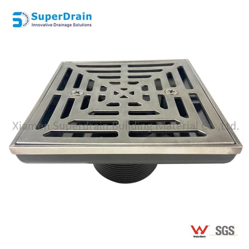 Stainless Steel 304 Floor Drain with Floor Flange Base