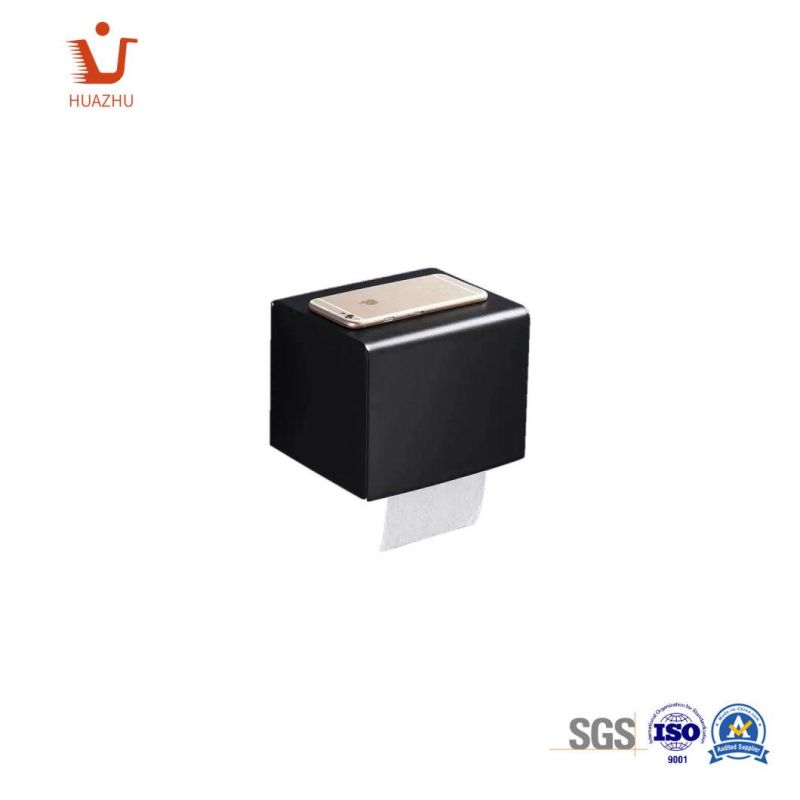 SS304 Toilet Tissue Holder Paper Holder Modern Black Series Chinese OEM Supplier