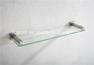 Stainless Steel Wall-Mounted Bathroom Accessory Glass Shelf (2605)