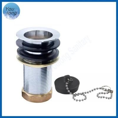 Bathroom Bathtub Waste 9cm Brass Bathtub Drain with Plug