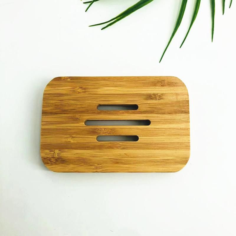 Eco Friendly Natural Soap Rack Custom Logo Bamboo Soap Dish