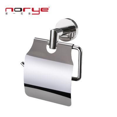 Bathroom Accessories Wall Mounted Roll Paper Holder with Cover Stainless Steel
