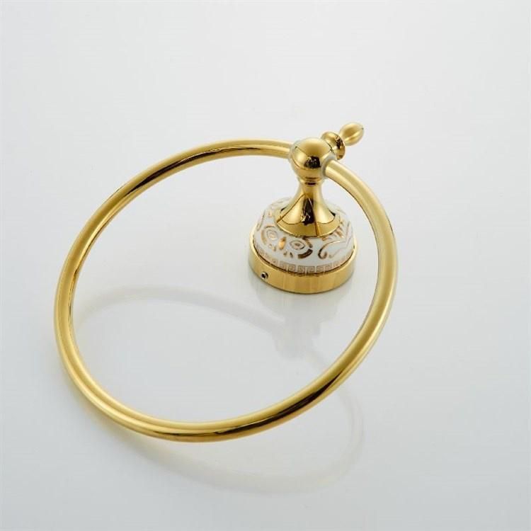 Stainless Steel Bathroom Accessory Set with Towel Ring