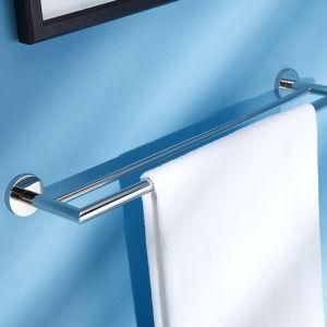 Wall Mounted 304 Stainless Steel Weld Double Towel Bar