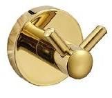 Bathroom Accessories PVD Gold Plating Hotel Toilet Double Robe Hooks