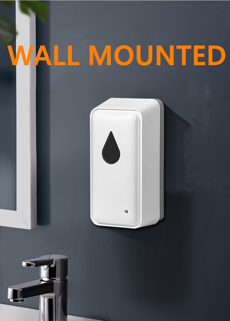 Large Capacity Touch Free Sanitizer Liquid Electric Foam Smart Spray Alcohol Foam Gel Automatic Sensor Soap Dispenser Wall Mounted