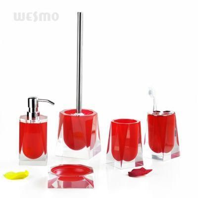 Transparent Polyresin Bath Set