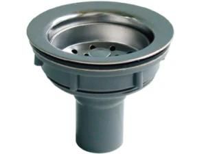 Sink Strainer and Tailpiece, Plastic Body with Stainless Steel Flange, Drain, Cupc
