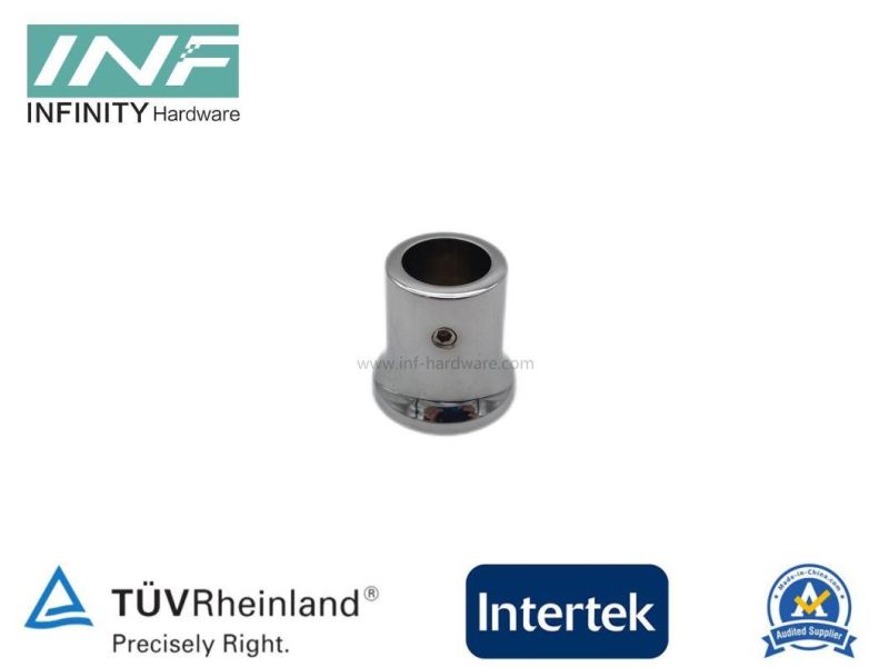 Brass Tube to Wall Mounted Shower Connector for Glass Fitting with Adjustable Function