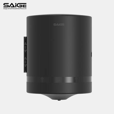 Saige High Quality Plastic Wall Mounted Toilet Center Pull Tissue Paper Dispenser Black