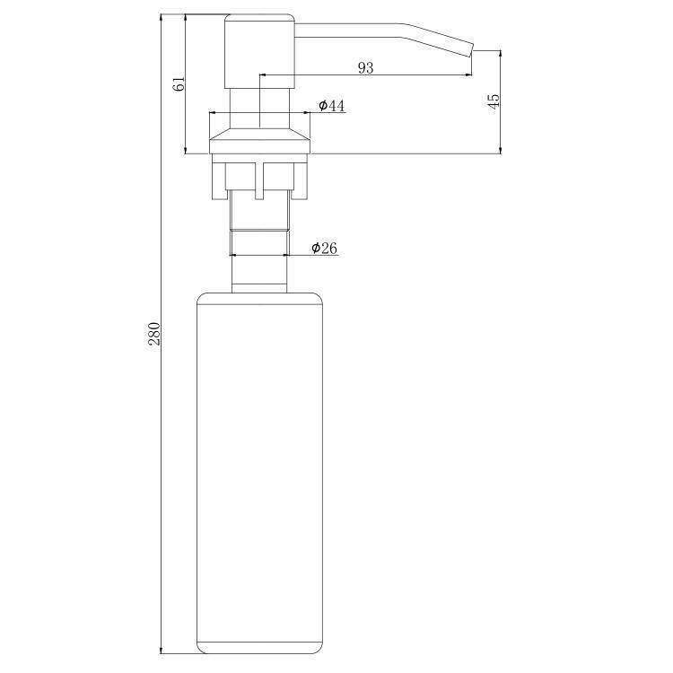 Factory Direct Kitchen Sink Soap Dispenser Stainless Steel 304 Dish Soap Dispenser