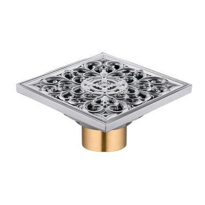 Antique Bathroom Zinc Alloy Square Shower Floor Drain