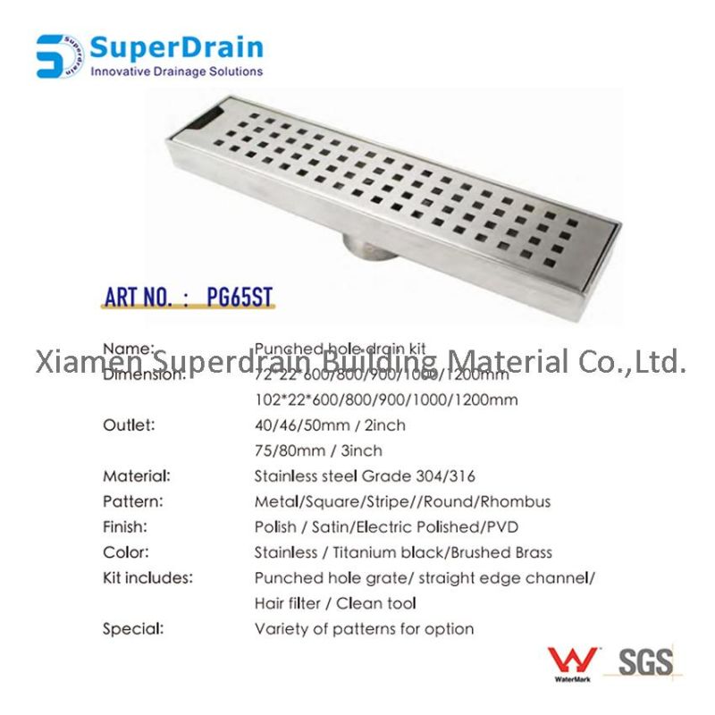 SUS Floor Drain Grating /Shower Drain Drainage for Food Processing Factory