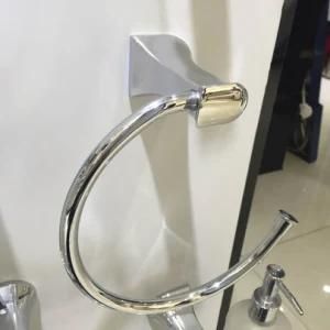 7032 Bathroom Accessories Chrome Finish Brass Towel Ring
