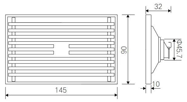 304 Stainless Steel Anti Back Flow Anti Odor Insert Bathroom Shower Drain Floor Drain