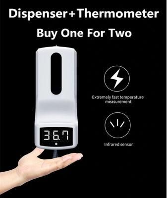 2 in 1 Thermometer Soap Dispenser Measurement Integrated Disinfection Automatic Liquid Dispense Soap Dispenser