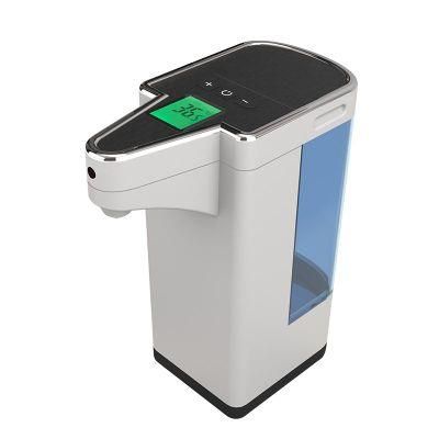 Digital LCD Thermometer Dispenser Automatic Temperature Measurement Non-Contact 600ml Soap Dispenser