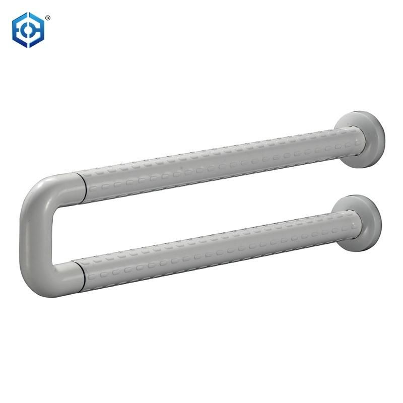 L Shaped Stainless Steel Grab Bars ABS Wall Mount