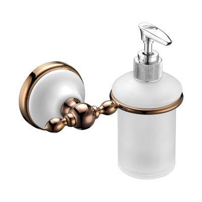 Liquid Soap Dispenser Holder Wall-Mounted Chrome Plated