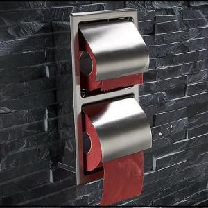Wall Mounted Stainless Steel Double Toilet Roll Holder Bathroom Accessories Double Toilet Paper Holder