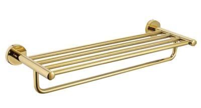 Big Sale Bathroom Accessories Stainless Steel Gold Plated with Bar Towel Rack