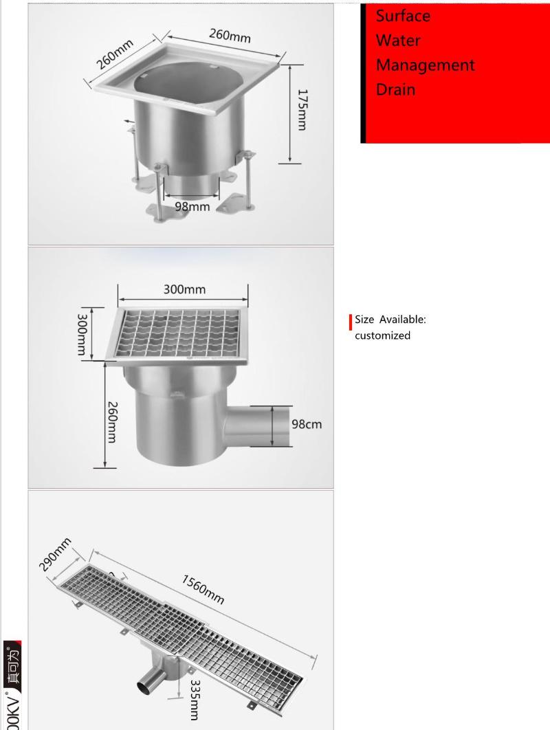 Linear Wedge Wire Grating Industrial Drainage System