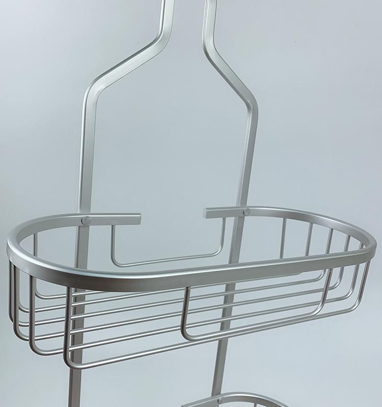 Metal Bath Storage Shelving Rack Aluminium Shower Caddy Bathroom Accessories