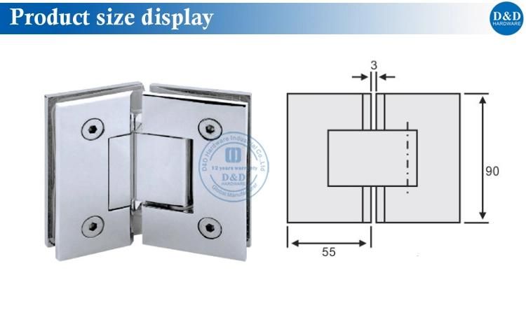 135 Degree Hinge for Glass Door with CE Standard