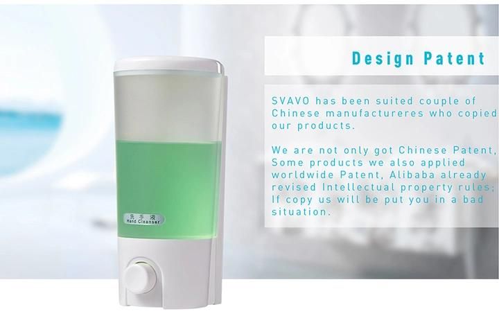 Manufacturer 400ml Plastic Liquid Soap Dispenser for Toilet V-9101