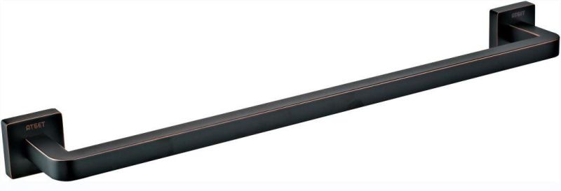 High Quality Stainless Steel Bathroom Matt Black Single Towel Bar for Hotel