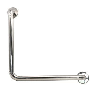 L Shaped Polished 304 Ss Elderly Shower Rail