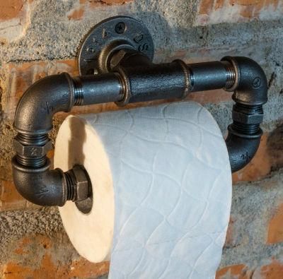 Wall Mounted Industrial Pipe Theme Paper Towel Holder