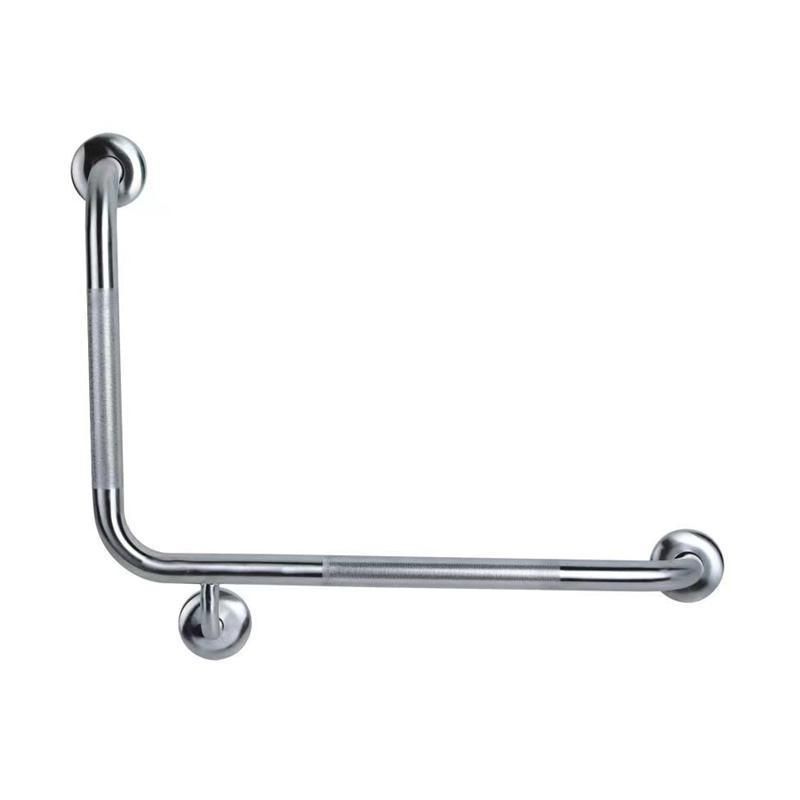 T Shaped Floor Mounted Sand Blasting Shower Handrails