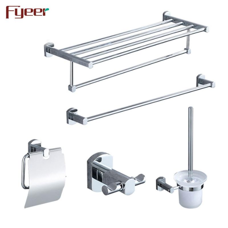 Fyeer Brass Chrome Plated Towel Ring