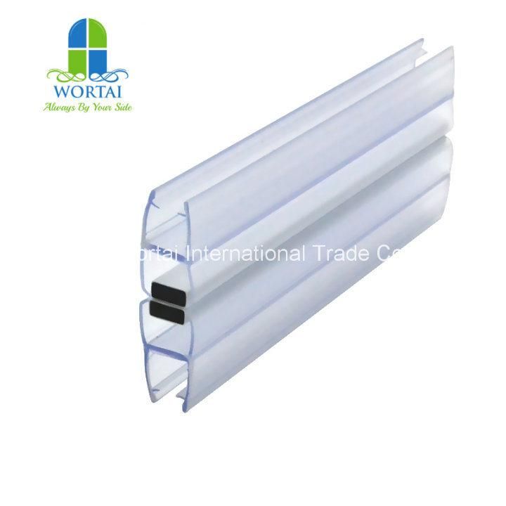 Bathroom Glass Door Weather PVC Plastic Magnetic Seal Strip