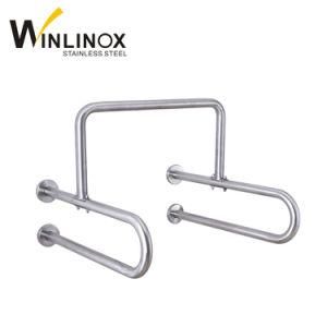 Double U Shape Stainless Steel Handrail Grab Bar for Bathroom Shower