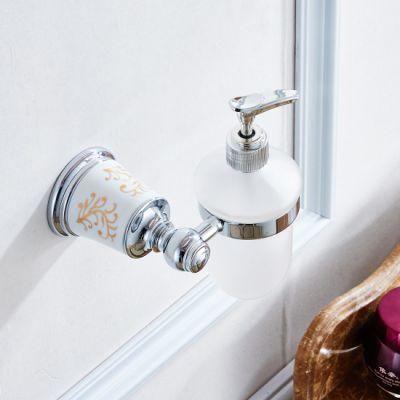 FLG Chrome Bathroom Shower Soap dispenser Wall Mounted