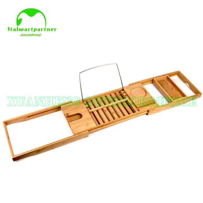 100% Extra Large Bamboo Bath Caddy to Bed Tray