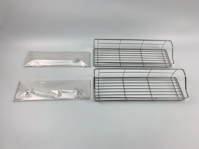 2 PCS Stainless Steel Adhesive Shower Caddy